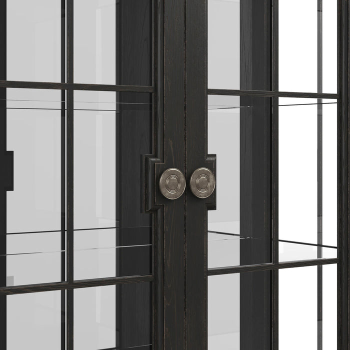 ART Furniture - Atrium 2 Door Glass Cabinet in Brown - 334240-2659 - GreatFurnitureDeal