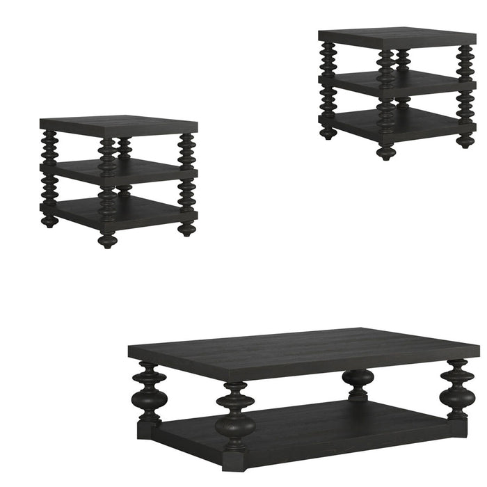 ART Furniture - Atrium 3 Piece Occasional Table Set in Brown - 334300-334303-2659 - GreatFurnitureDeal