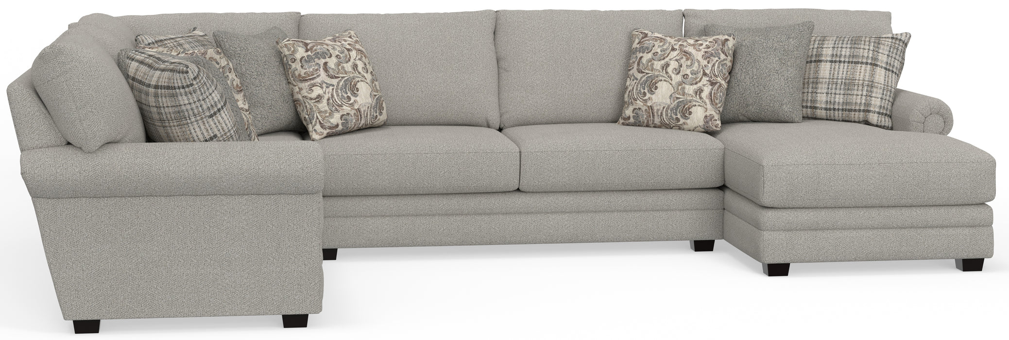 Jackson Furniture - Livingston 5 Piece Modular Sectional in Linen - 3345-46-59-29-76-12-LINEN - GreatFurnitureDeal