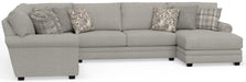 Jackson Furniture - Livingston 5 Piece Modular Sectional in Linen - 3345-46-59-29-76-12-LINEN - GreatFurnitureDeal