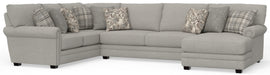 Jackson Furniture - Livingston 4 Piece Modular Sectional in Linen - 3345-46-59-29-76-LINEN - GreatFurnitureDeal