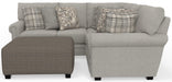 Jackson Furniture - Livingston 3 Piece Modular Sectional in Linen - 3345-46-59-42-LINEN - GreatFurnitureDeal