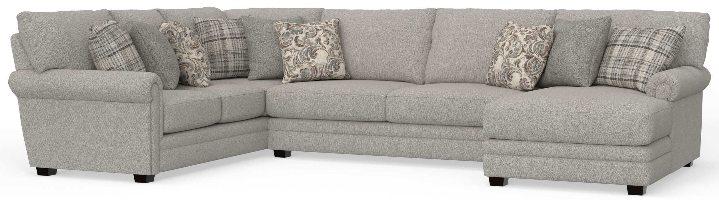 Jackson Furniture - Livingston 4 Piece Modular Sectional in Linen - 3345-62-59-29-76-LINEN - GreatFurnitureDeal