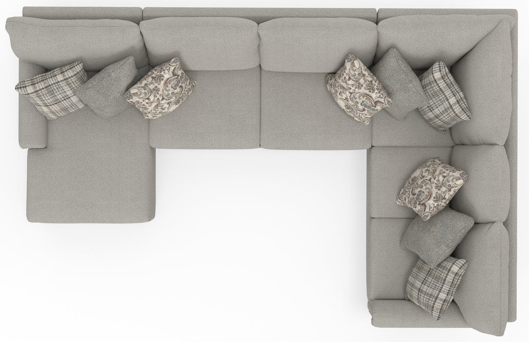 Jackson Furniture - Livingston 5 Piece Modular Sectional in Linen - 3345-75-29-59-42-12-LINEN - GreatFurnitureDeal