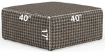 Jackson Furniture - Livingston Cocktail Ottoman (40") in Slate - 3345-12-SLATE - GreatFurnitureDeal