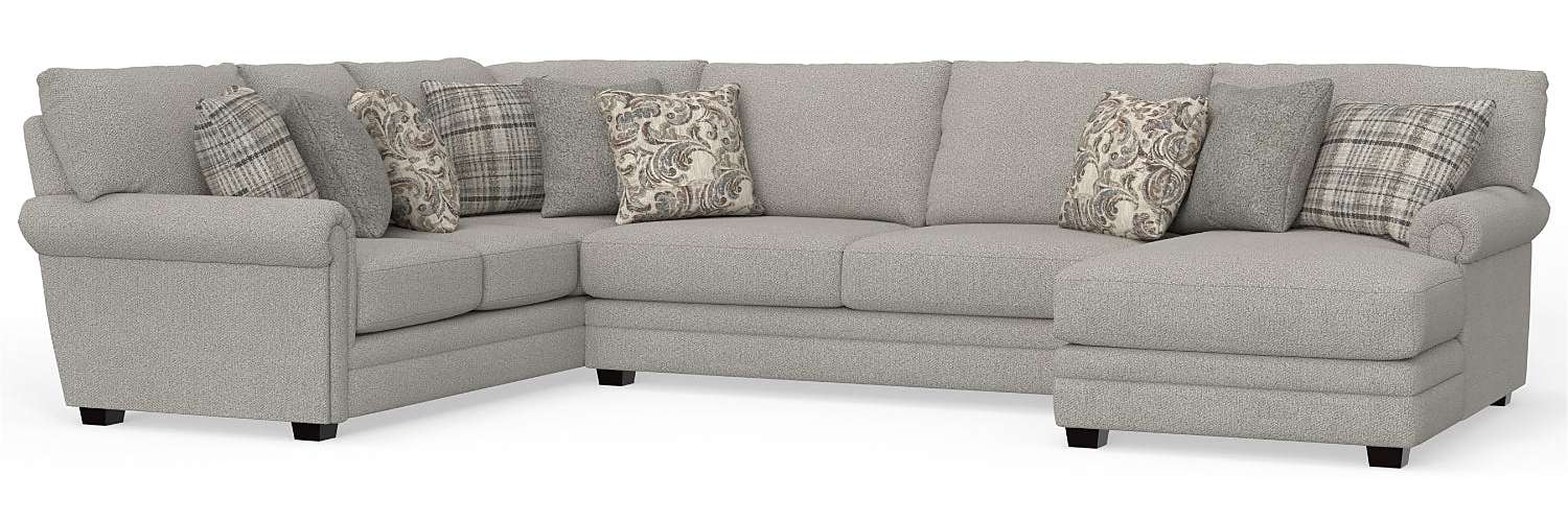 Jackson Furniture - Livingston 5 Piece Modular Sectional in Linen - 3345-75-29-59-72-12-LINEN - GreatFurnitureDeal