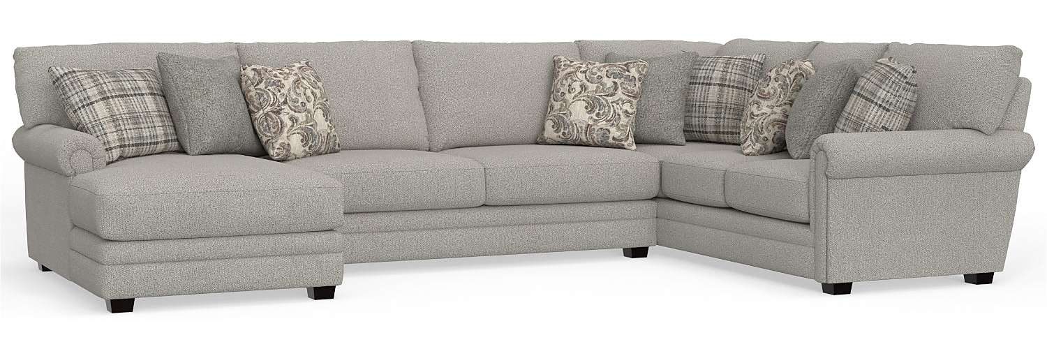 Jackson Furniture - Livingston 5 Piece Modular Sectional in Linen - 3345-75-29-59-72-12-LINEN - GreatFurnitureDeal