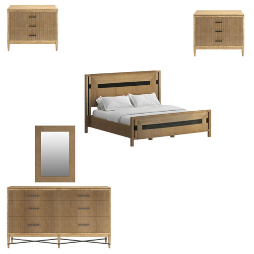 ART Furniture - Loft 5 Piece Queen Panel Bedroom Set in Natural Maple - 335135-1911-5SET - GreatFurnitureDeal