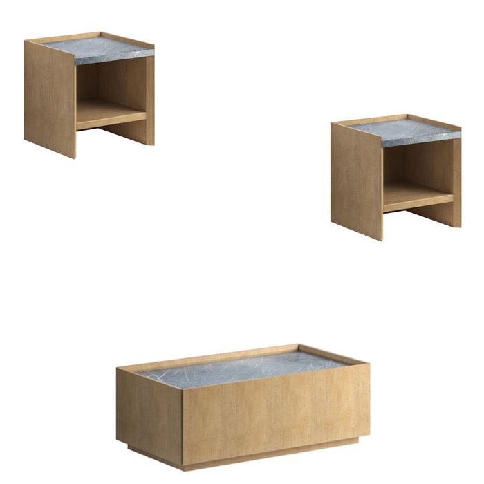 ART Furniture - Loft 3 Piece Occasional Table Set in Natural Maple - 335300-335304-1911 - GreatFurnitureDeal