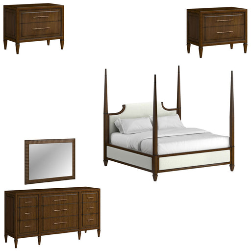 ART Furniture - Eave 5 Piece Queen Upholstered Bedroom Set in Hazelnut - 336125-1860-5SET - GreatFurnitureDeal