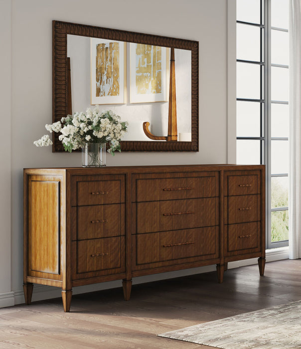 ART Furniture - Eave 6 Piece King Upholstered Bedroom Set in Hazelnut - 336126-1860-6SET - GreatFurnitureDeal