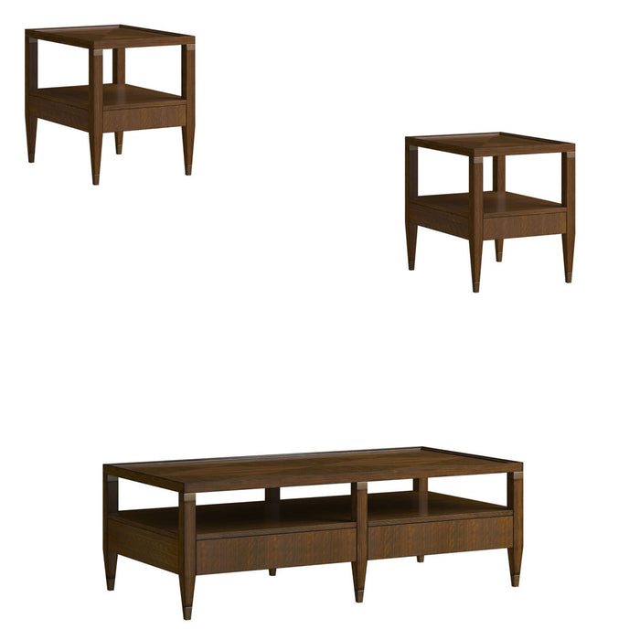 ART Furniture - Eave 3 Occasional Table Set in Hazelnut - 336300-336304-1860 - GreatFurnitureDeal