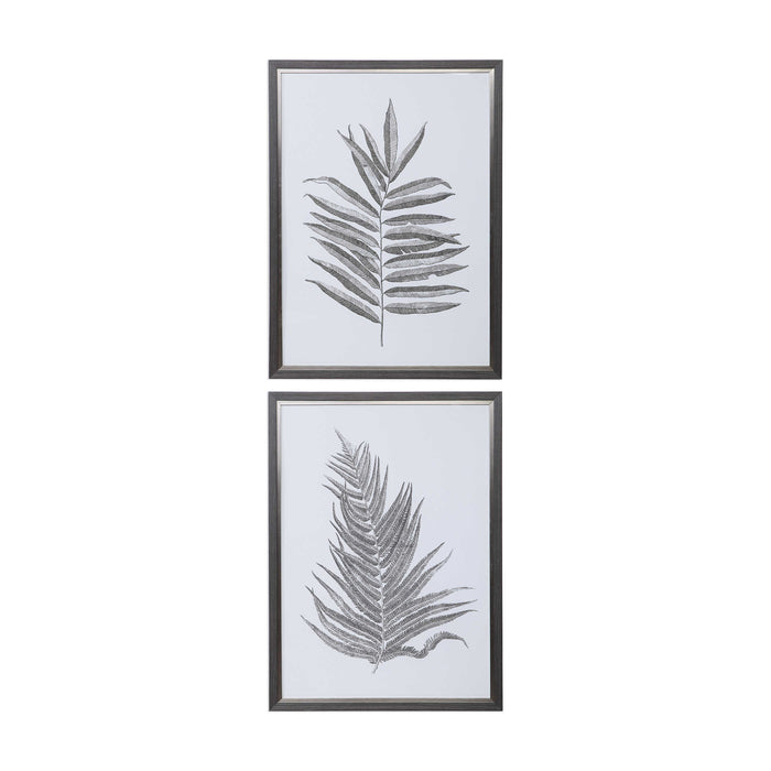 Uttermost - Silver Ferns Framed Prints Set/2 - 33685