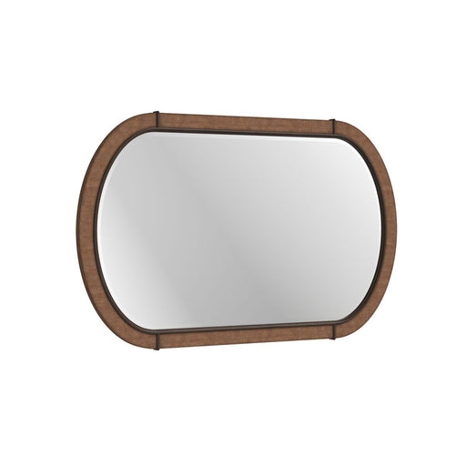 ART Furniture - Verge Oval Mirror Woven in Handcrafted Walnut - 337121-1960 - GreatFurnitureDeal