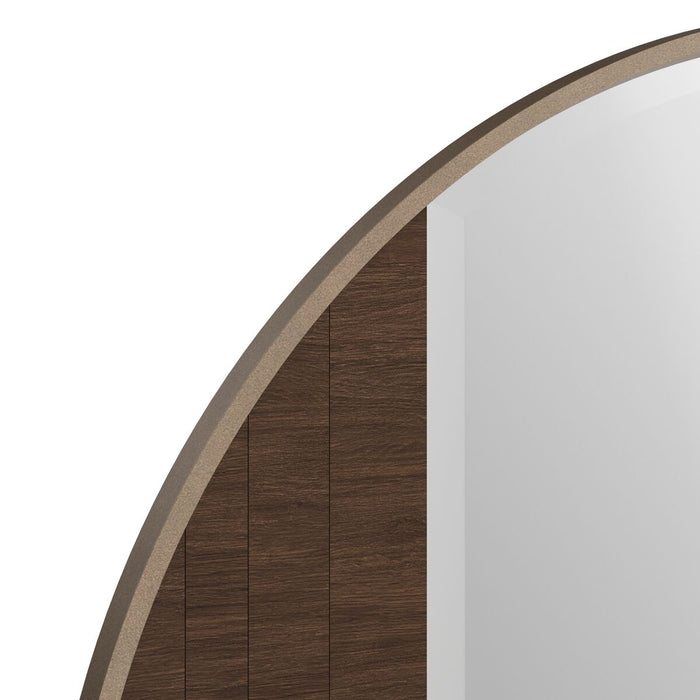 ART Furniture - Verge Round Mirror in Handcrafted Walnut - 337123-1960