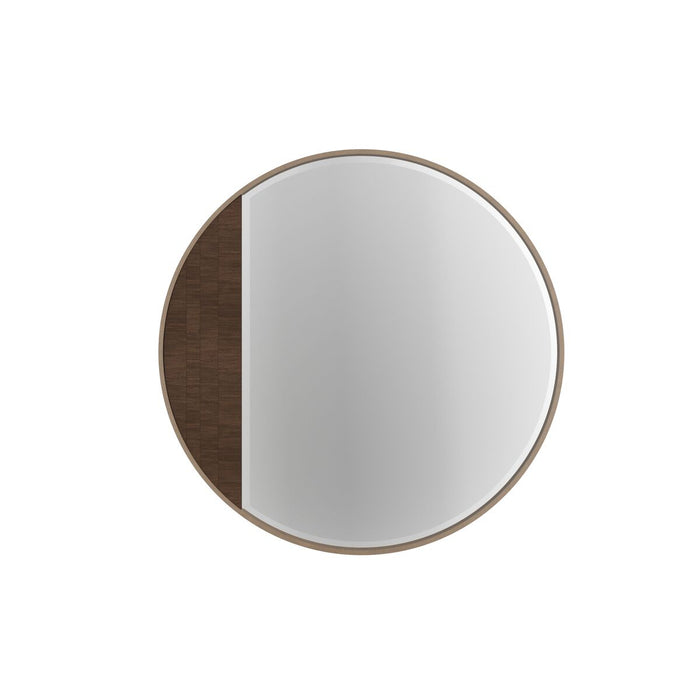 ART Furniture - Verge Round Mirror in Handcrafted Walnut - 337123-1960