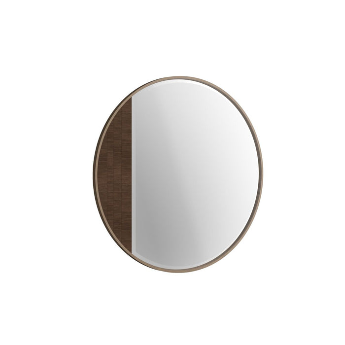 ART Furniture - Verge Round Mirror in Handcrafted Walnut - 337123-1960