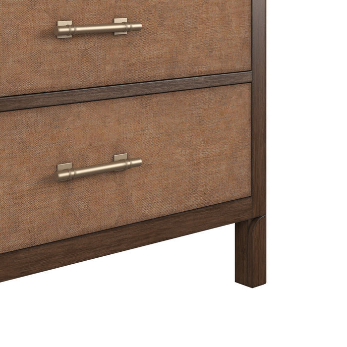 ART Furniture - Verge Woven Dresser with Mirror in Handcrated Walnut - 337131-337121-1960 - GreatFurnitureDeal