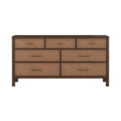 ART Furniture - Verge Woven Dresser with Mirror in Handcrated Walnut - 337131-337121-1960 - GreatFurnitureDeal