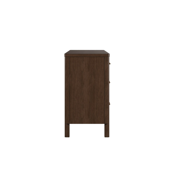 ART Furniture - Verge Woven Dresser with Mirror in Handcrated Walnut - 337131-337121-1960 - GreatFurnitureDeal