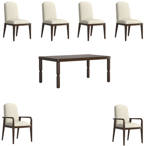 ART Furniture - Verge 7 Piece Rectangular Dining Table Set in Handcrated Walnut - 337221-1960-7SET - GreatFurnitureDeal