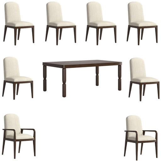 ART Furniture - Verge 9 Piece Rectangular Dining Table Set in Handcrated Walnut - 337221-1960-9SET - GreatFurnitureDeal