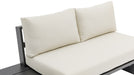 Meridian Furniture - Maldives 129.5" Cream Water Resistant Fabric Upholstered 7pc. Outdoor Patio Sectional - 338Cream-Sec4A - GreatFurnitureDeal