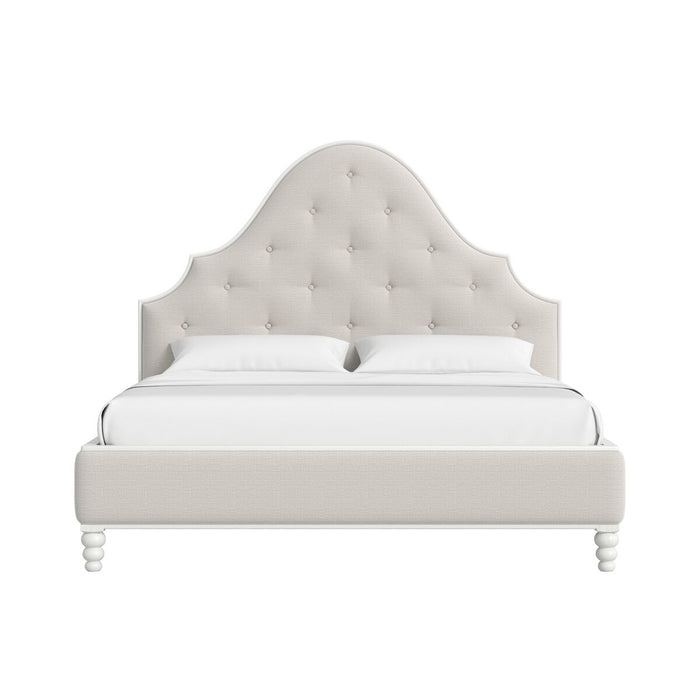 ART Furniture - Haven King Upholstered Bed in Warm White - 339126-2367 - GreatFurnitureDeal
