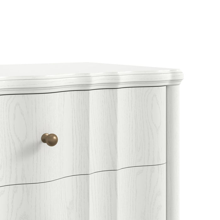 ART Furniture - Haven 5 Piece King Upholstered Canopy Poster Bedroom Set in Warm White - 339136-2367CP-5SET