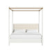 ART Furniture - Haven King Upholstered Canopy Poster Bed in Warm White - 339136-2367CP - GreatFurnitureDeal