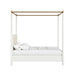 ART Furniture - Haven King Upholstered Canopy Poster Bed in Warm White - 339136-2367CP - GreatFurnitureDeal