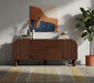 Meridian Furniture - Casablanca Walnut Solid Wood And Oak Veneer Sideboard / Buffet - 339Walnut - GreatFurnitureDeal