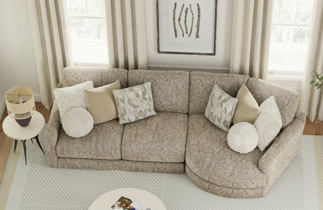 Jackson Furniture - Turner 3 Piece Sectional Sofa in Mushroom - 3145-63-96-28-MUS - GreatFurnitureDeal