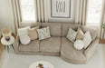 Jackson Furniture - Turner 3 Piece Sectional Sofa in Mushroom - 3145-63-96-28-MUS - GreatFurnitureDeal