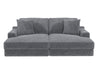 Jackson Furniture - Cozy Stationary Sectional in Gunmetal - 344515-516-GUNMETAL - GreatFurnitureDeal