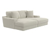 Jackson Furniture - Cozy Stationary Sectional in Pearl - 344515-516-PEARL - GreatFurnitureDeal