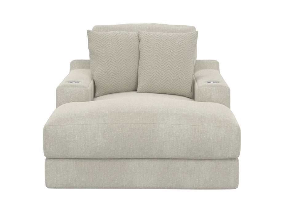 Jackson Furniture - Cozy Chaise w/USB in Pearl - 344519-PEARL - GreatFurnitureDeal