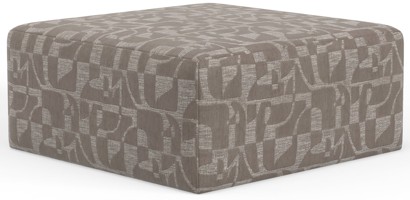 Jackson Furniture - Zeke Cocktail Ottoman in Cloud - 3470-12 - GreatFurnitureDeal