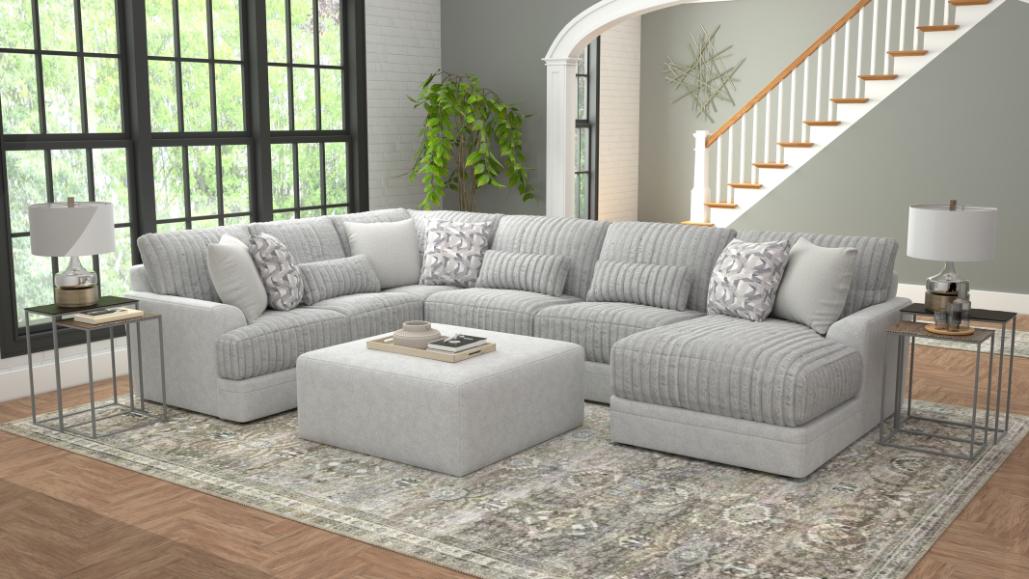 Jackson Furniture - Titan 4 Piece Sectional Sofa in Moonstruck - 3480-62-59-30-76-MOON - GreatFurnitureDeal
