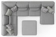 Jackson Furniture - Titan 4 Piece Sectional Sofa in Moonstruck - 3480-62-59-30-76-MOON - GreatFurnitureDeal