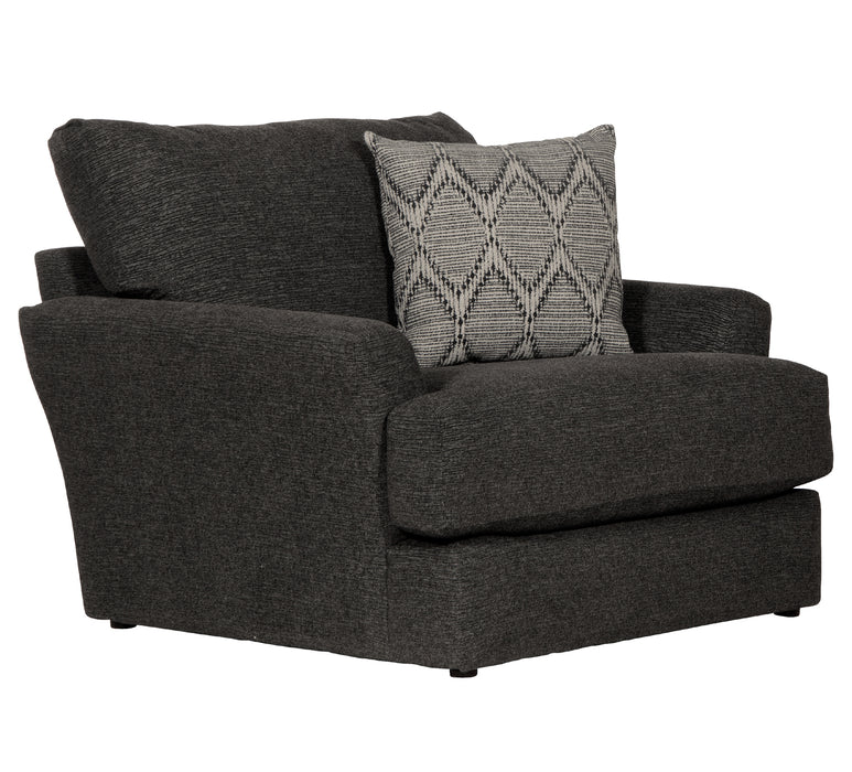 Jackson Furniture - Howell Chair 1/2 with Ottoman in Night/Graphite - 3482-01-10- GRAPHITE - GreatFurnitureDeal
