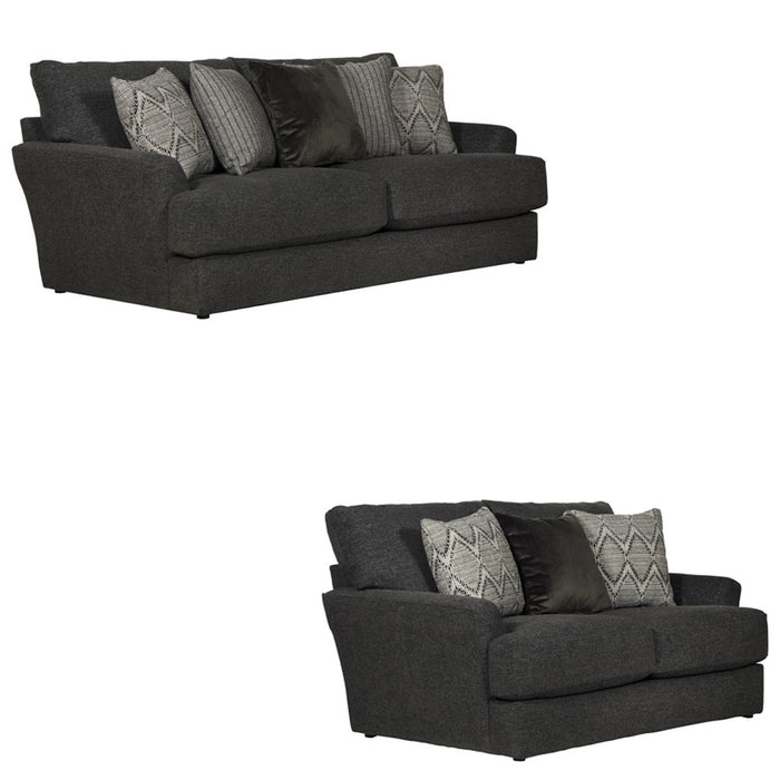 Jackson Furniture - Howell 2 Piece Sofa Set in Night/Graphite - 3482-03-02- GRAPHITE - GreatFurnitureDeal
