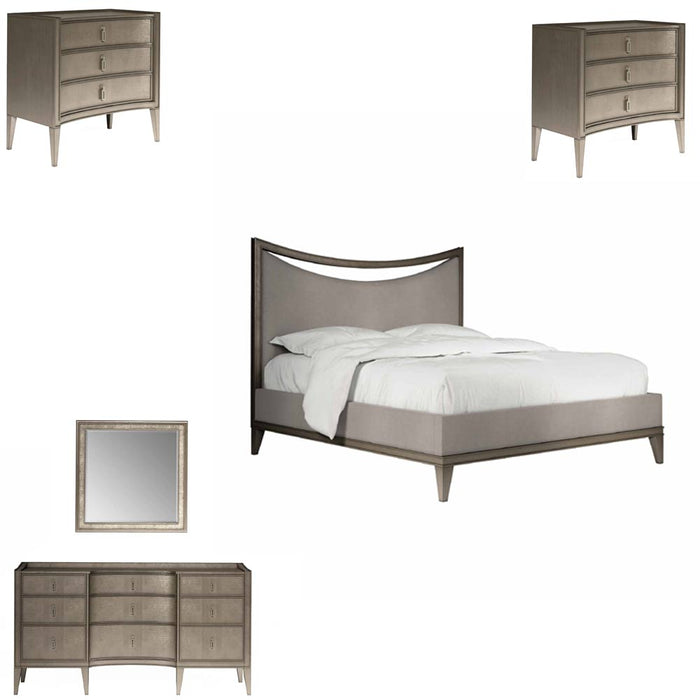 ART Furniture - Cove 5 Piece California King Upholstered Bedroom Set in Mica - 349127-141-2743-5SET - GreatFurnitureDeal