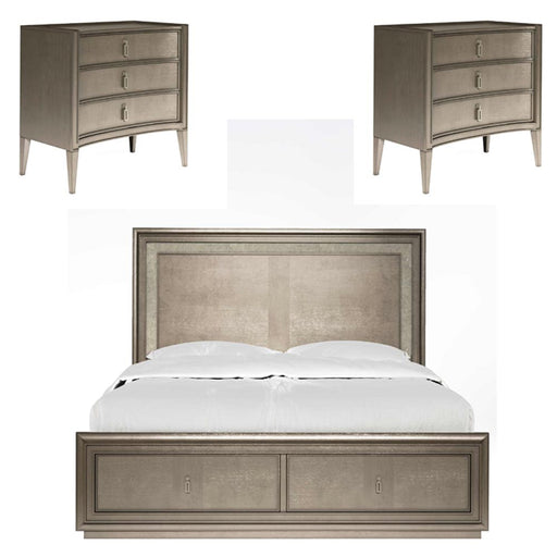 ART Furniture - Cove 3 Piece Eastern King Panel Storage Bedroom Set in Mica - 349136-141-2743-3SET - GreatFurnitureDeal