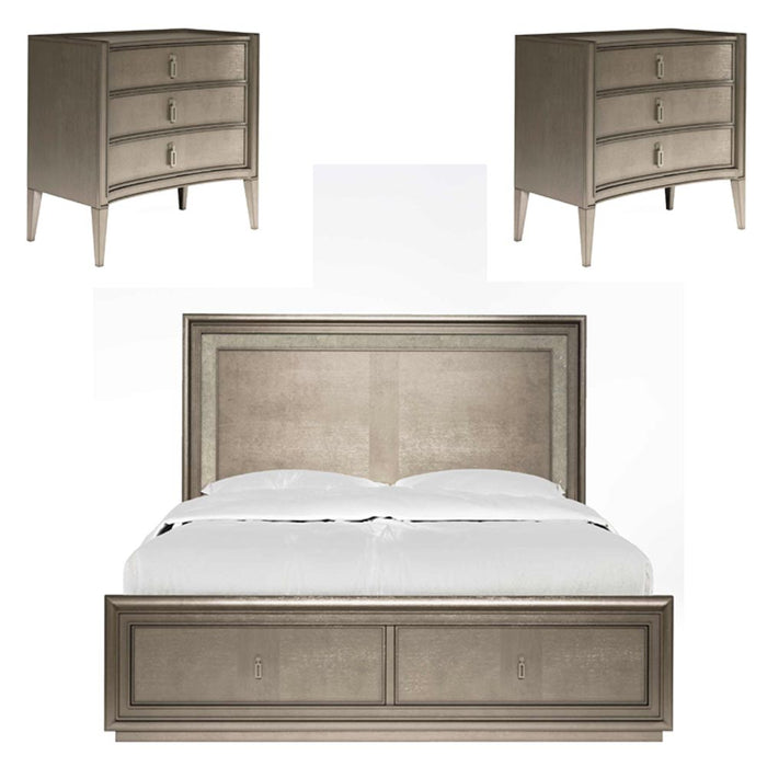 ART Furniture - Cove 3 Piece Queen Panel Storage Bedroom Set in Mica - 349135-141-2743-3SET - GreatFurnitureDeal