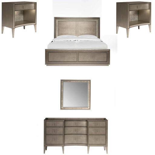 ART Furniture - Cove 5 Piece Queen Panel Storage Bedroom Set in Mica - 349135-140-2743-5SET - GreatFurnitureDeal