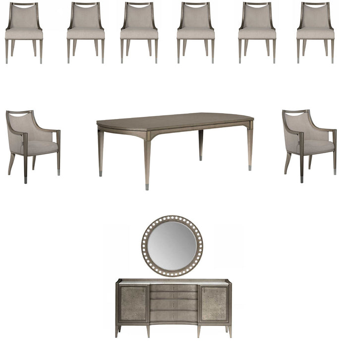 ART Furniture - Cove 11 Piece Dining Room Set in Mica - 349220-2743-11SET - GreatFurnitureDeal