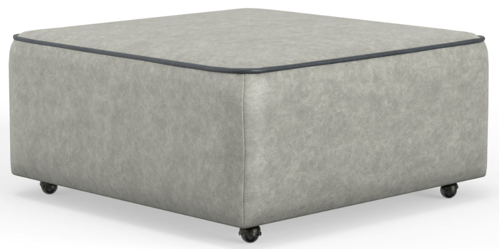 Catnapper - Nico Castered Cocktail Ottoman in Twilight/Silver - 350-12-SILVER - GreatFurnitureDeal