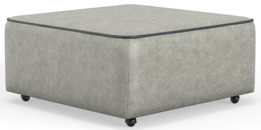 Catnapper - Nico Castered Cocktail Ottoman in Twilight/Silver - 350-12-SILVER - GreatFurnitureDeal