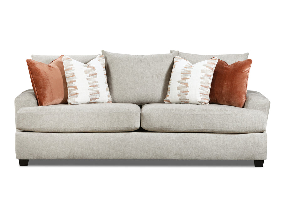Southern Home Furnishings - Maclean Sofa in Taupe - 3502-00 Maclean Taupe Sofa - GreatFurnitureDeal